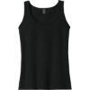 Custom Gildan Softstyle Junior Fit Tank Top. Black