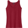 Custom Gildan Softstyle Junior Fit Tank Top. Cherry Red
