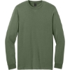 Custom Gildan Softstyle CVC Long Sleeve Tee Cactus Green