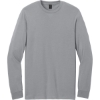 Custom Gildan Softstyle CVC Long Sleeve Tee Cement Gray