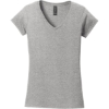 Custom Gildan Softstyle Womens Fit V-Neck T-Shirt. Sport Grey