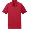 Custom Nike Dri-FIT Solid Icon Pique Modern Fit Polo. Gym Red