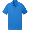 Custom Nike Dri-FIT Solid Icon Pique Modern Fit Polo. Light Photo Blue