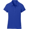 Custom Nike Womens Dri-FIT Solid Icon Pique Modern Fit Polo. Deep Royal Blue