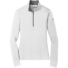 Custom Nike Womens Dri-FIT Stretch 1/2-Zip Cover-Up. White/Dk Grey