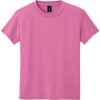 Custom Gildan Youth DryBlend 50 Cotton/50 Poly T-Shirt. Azalea Pink