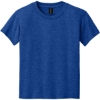Custom Gildan Youth DryBlend 50 Cotton/50 Poly T-Shirt. Heather Deep Royal Blue