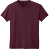Custom Gildan Youth DryBlend 50 Cotton/50 Poly T-Shirt. Maroon Red