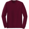 Custom Gildan - DryBlend 50 Cotton/50 Poly Long Sleeve T-Shirt. Maroon Red