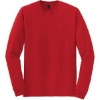 Custom Gildan - DryBlend 50 Cotton/50 Poly Long Sleeve T-Shirt. Red