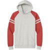 Custom Jerzees Unisex NuBlend Varsity Colorblock Hooded Sweatshirt OatH/FryRH