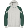 Custom Jerzees Unisex NuBlend Varsity Colorblock Hooded Sweatshirt OatHt/FGnH