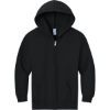 Custom Jerzees - Youth NuBlend Full-Zip Hooded Sweatshirt. Black