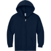 Custom Jerzees - Youth NuBlend Full-Zip Hooded Sweatshirt. JNavy