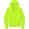 Custom Jerzees - NuBlend Full-Zip Hooded Sweatshirt. Safety Green