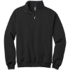 Custom Jerzees - NuBlend 1/4-Zip Cadet Collar Sweatshirt. Black