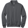 Custom Jerzees - NuBlend 1/4-Zip Cadet Collar Sweatshirt. Charcoal Grey
