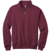 Custom Jerzees - NuBlend 1/4-Zip Cadet Collar Sweatshirt. Maroon Red
