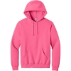 Custom Jerzees NuBlend Pullover Hooded Sweatshirt. Neon Pink