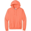Custom Jerzees NuBlend Pullover Hooded Sweatshirt. Retro Heather Coral Pink
