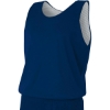 Custom A4 Sprint Youth Reversible Mesh Tank Navy Blue/White
