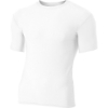 Custom A4 Compression Short Sleeve Tee White