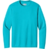 Custom A4 Cooling Performance Long Sleeve Tee Electric Blue
