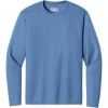Custom A4 Cooling Performance Long Sleeve Tee Light Blue