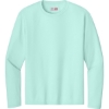 Custom A4 Cooling Performance Long Sleeve Tee Pastel Mint Blue