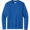 Custom A4 Cooling Performance Long Sleeve Tee Royal Blue