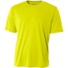 Custom A4 Sprint Performance Tee Safety Yellow
