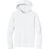 Custom A4 Cooling Performance Long Sleeve Hooded Tee White