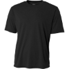 Custom A4 Youth Cooling Performance Short Sleeve Tee Black