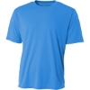 Custom A4 Youth Cooling Performance Short Sleeve Tee Electric Blue