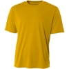 Custom A4 Youth Cooling Performance Short Sleeve Tee Gold