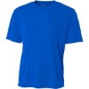 Custom A4 Youth Cooling Performance Short Sleeve Tee Royal Blue