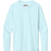 Custom A4 Youth Cooling Performance Long Sleeve Tee Pastel Blue