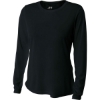Custom A4 Womens Cooling Performance Long Sleeve Tee Black