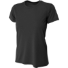 Custom A4 Womens Cooling Performance Short Sleeve Tee Black