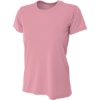 Custom A4 Womens Cooling Performance Short Sleeve Tee Pink
