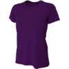 Custom A4 Womens Cooling Performance Short Sleeve Tee Purple