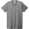 Custom Allmade Unisex Tri-Blend V-Neck Tee Aluminum Grey
