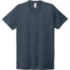 Custom Allmade Unisex Tri-Blend V-Neck Tee Rebel Blue