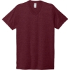 Custom Allmade Unisex Tri-Blend V-Neck Tee Vino Red