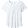 Custom Allmade Womens Relaxed Tri-Blend Scoop Neck Tee Bright White