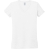 Custom Allmade Womens Tri-Blend V-Neck Tee Bright White