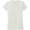 Custom Allmade Womens Tri-Blend V-Neck Tee Fairly White