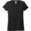 Custom Allmade Womens Tri-Blend V-Neck Tee Space Black