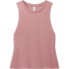 Custom Allmade Womens Tri-Blend Muscle Tank Vintage Rose Pink