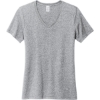 Custom Allmade Womens Recycled Blend V-Neck Tee Remade Gray Heather